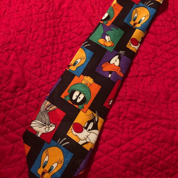 Vintage Looney Tunes Mania Neck Tie - Picture 3 of 6